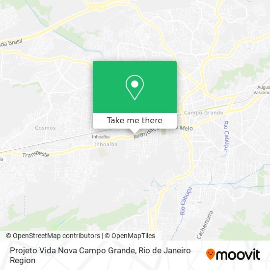 Projeto Vida Nova Campo Grande map