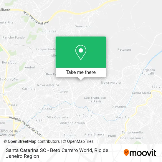 Santa Catarina SC - Beto Carrero World map