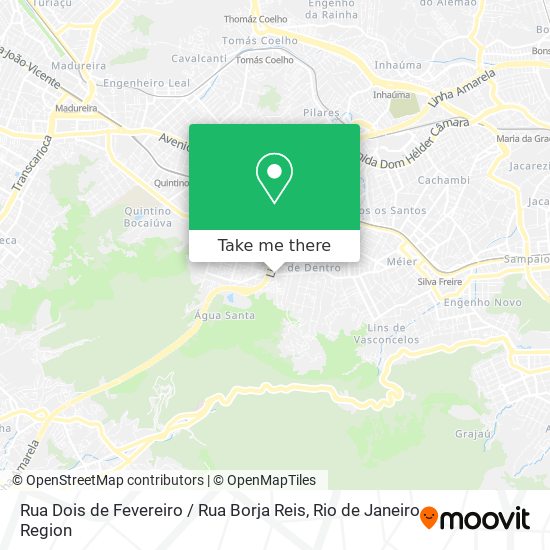 Rua Dois de Fevereiro / Rua Borja Reis map