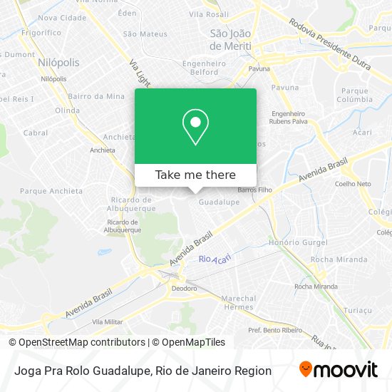 Joga Pra Rolo Guadalupe map