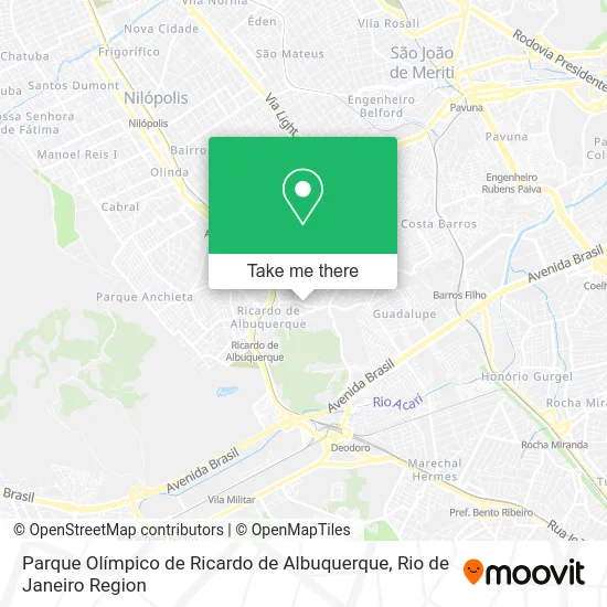 Parque Olímpico de Ricardo de Albuquerque map