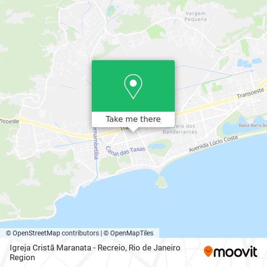 Igreja Cristã Maranata - Recreio map