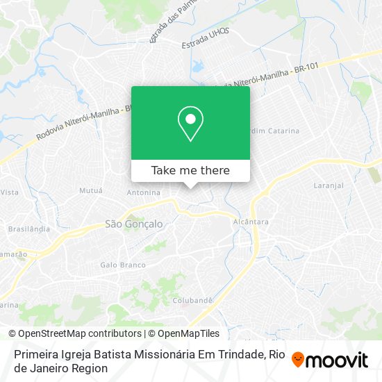 Primeira Igreja Batista Missionária Em Trindade map