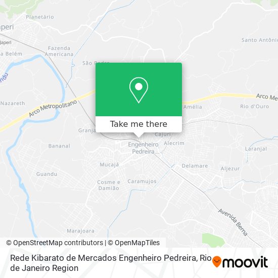 Rede Kibarato de Mercados Engenheiro Pedreira map