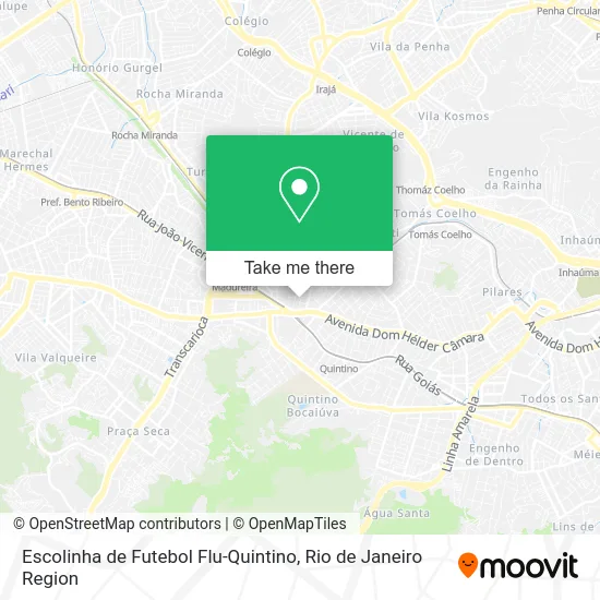 Escolinha de Futebol Flu-Quintino map