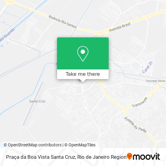 Mapa Praça da Boa Vista Santa Cruz