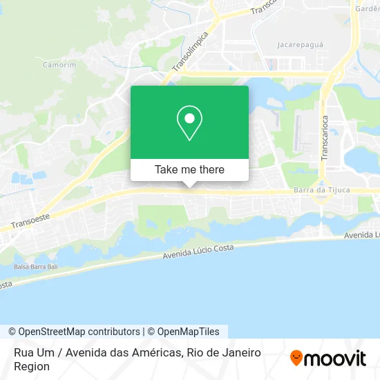 Rua Um / Avenida das Américas map