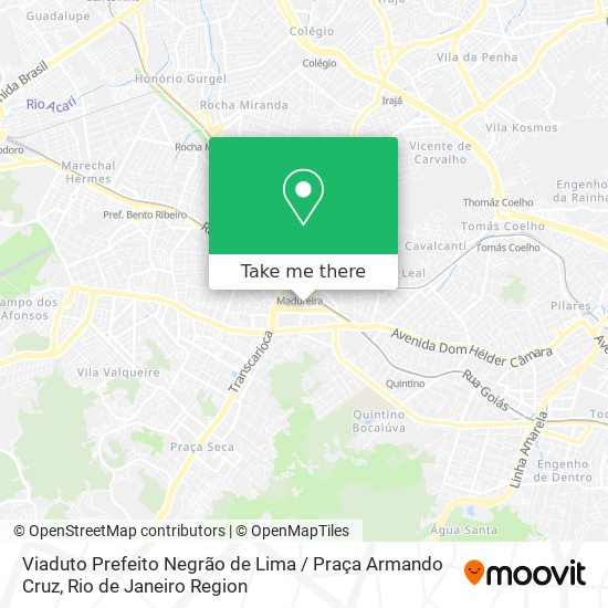 Viaduto Prefeito Negrão de Lima / Praça Armando Cruz map