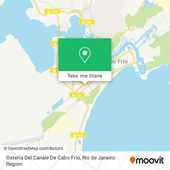 Osteria Del Canale De Cabo Frio map