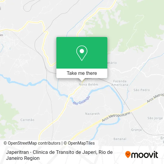 Japeritran - Clinica de Transito de Japeri map