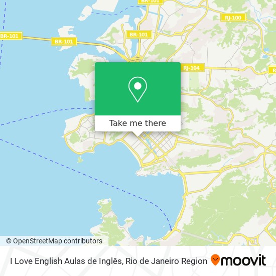 I Love English Aulas de Inglês map