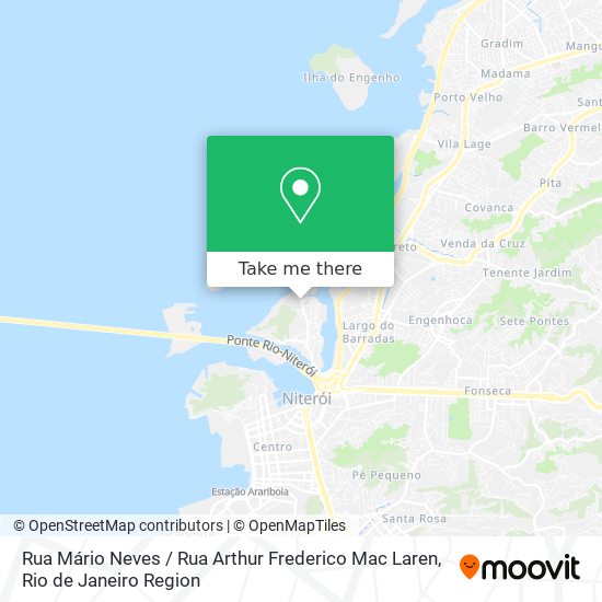 Mapa Rua Mário Neves / Rua Arthur Frederico Mac Laren