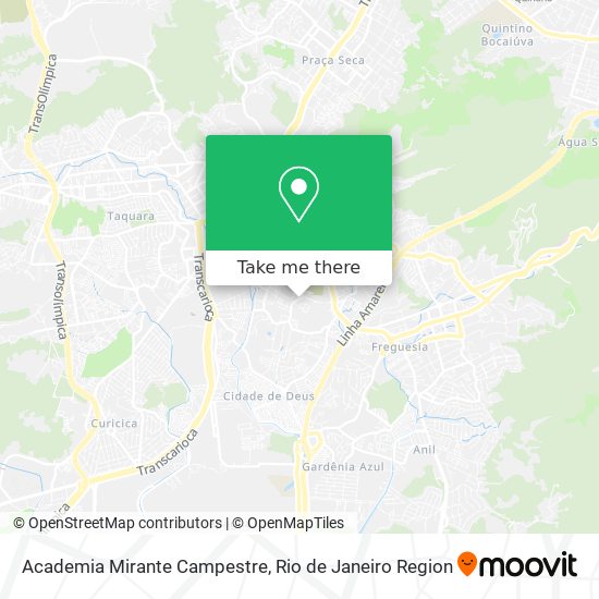 Academia Mirante Campestre map