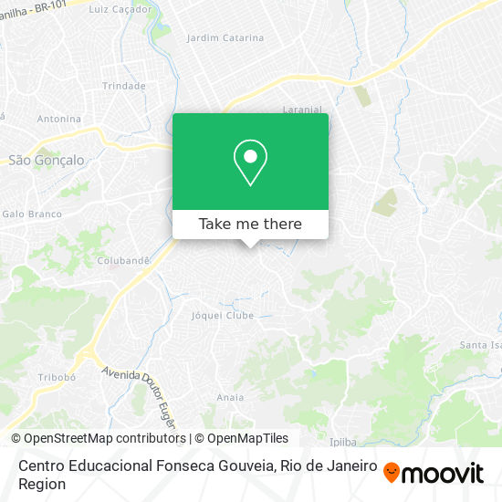 Mapa Centro Educacional Fonseca Gouveia