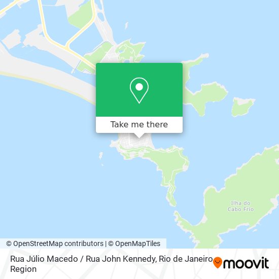 Mapa Rua Júlio Macedo / Rua John Kennedy