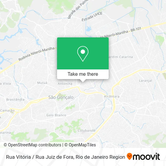 Rua Vitória / Rua Juiz de Fora map