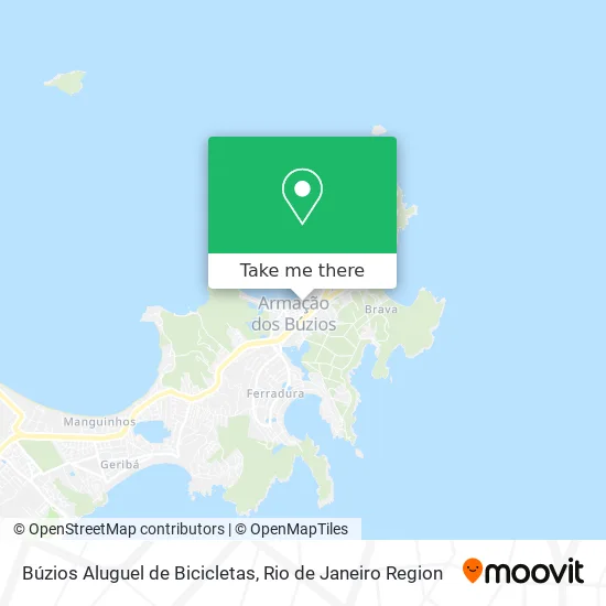 Búzios Aluguel de Bicicletas map