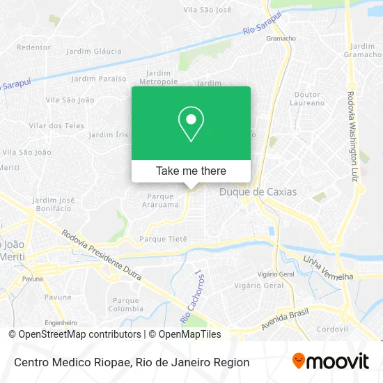 Centro Medico Riopae map
