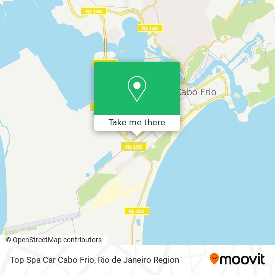 Top Spa Car Cabo Frio map