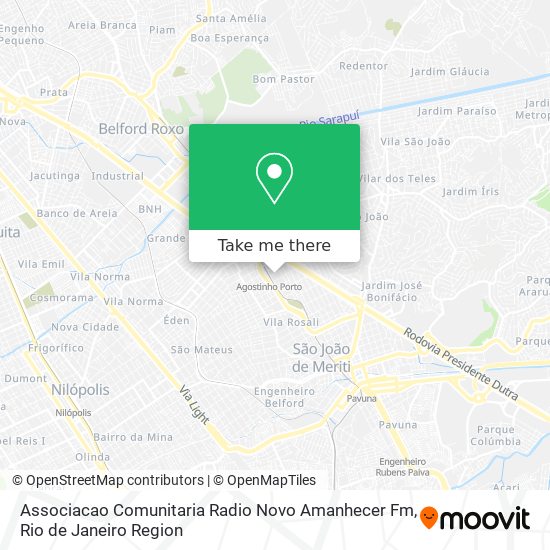 Associacao Comunitaria Radio Novo Amanhecer Fm map
