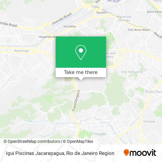 Igui Piscinas Jacarepagua map