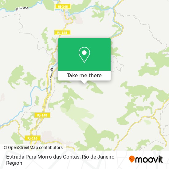 Estrada Para Morro das Contas map