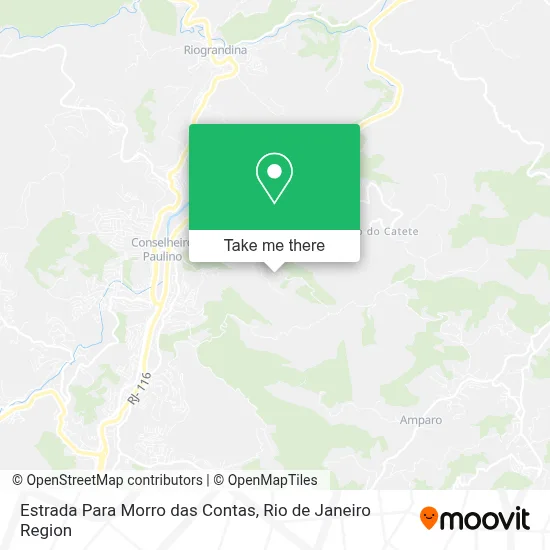 Estrada Para Morro das Contas map