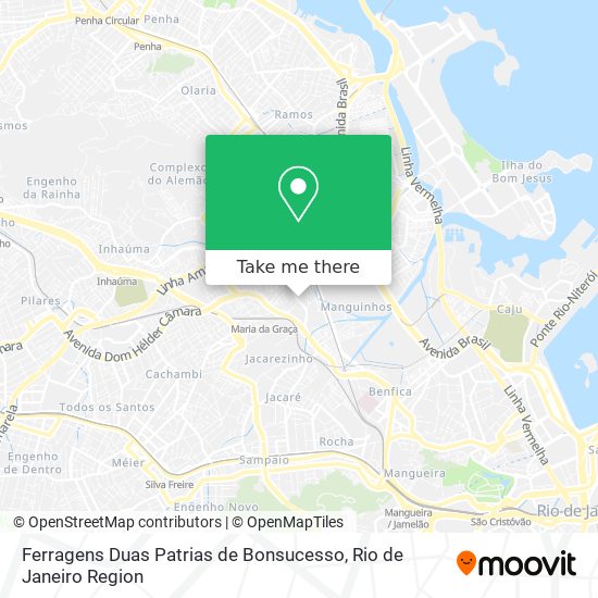 Mapa Ferragens Duas Patrias de Bonsucesso