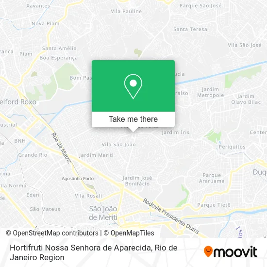 Hortifruti Nossa Senhora de Aparecida map