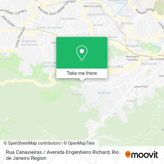 Rua Canavieiras / Avenida Engenheiro Richard map