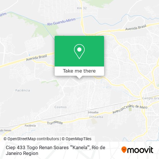 Mapa Ciep 433 Togo Renan Soares ""Kanela""