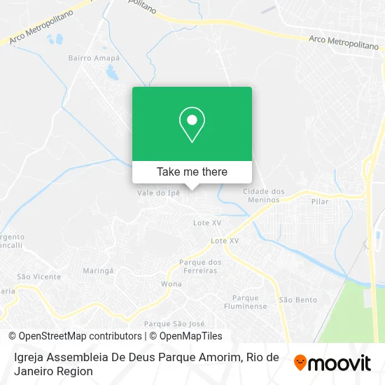 Igreja Assembleia De Deus Parque Amorim map