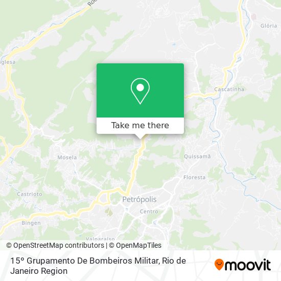 15º Grupamento De Bombeiros Militar map