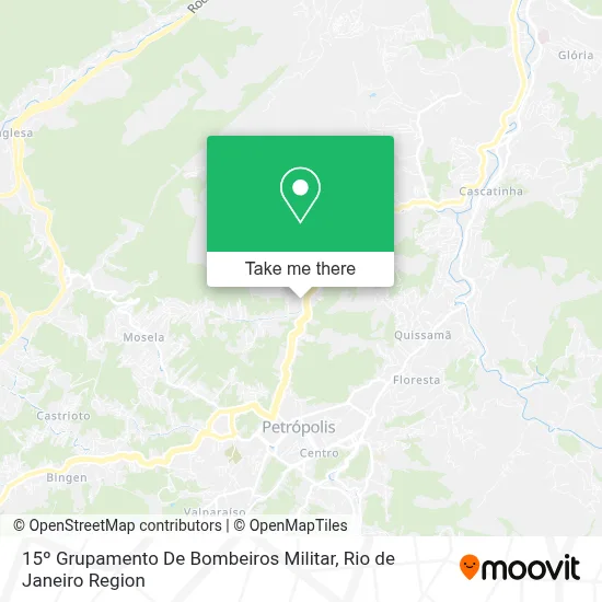 15º Grupamento De Bombeiros Militar map