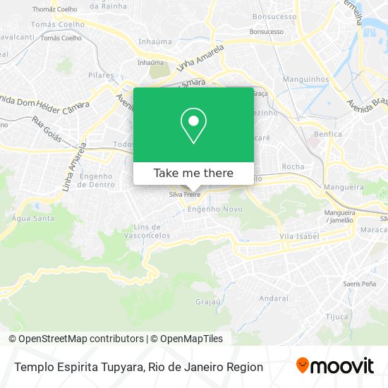 Mapa Templo Espirita Tupyara