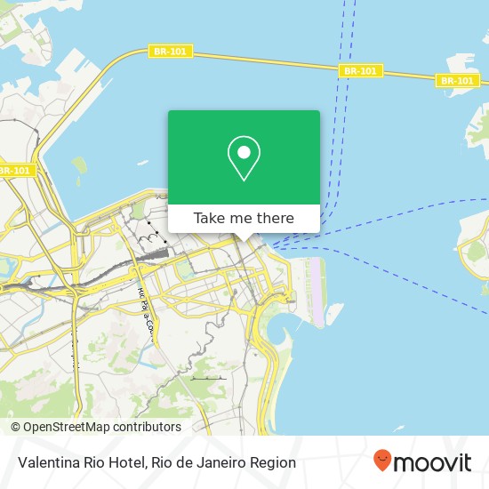 Valentina Rio Hotel map