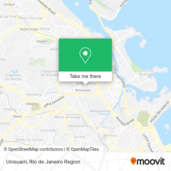 Unisuam map