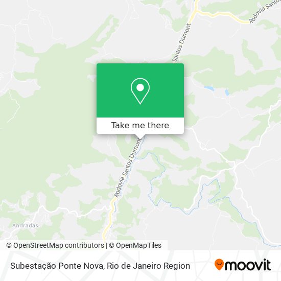 Subestação Ponte Nova map
