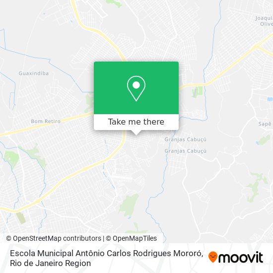 Mapa Escola Municipal Antônio Carlos Rodrigues Mororó