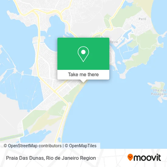Praia Das Dunas map