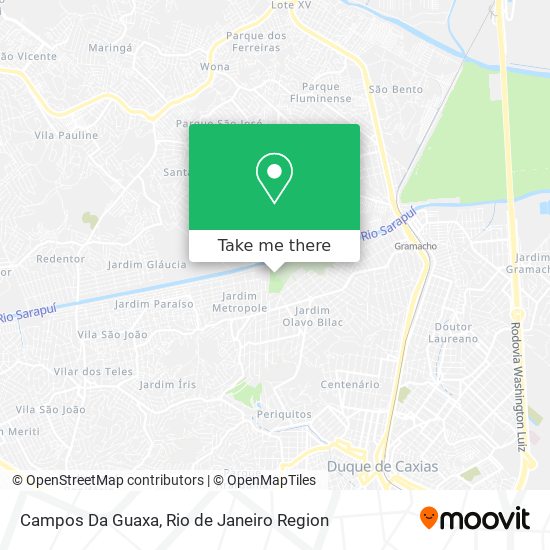 Mapa Campos Da Guaxa