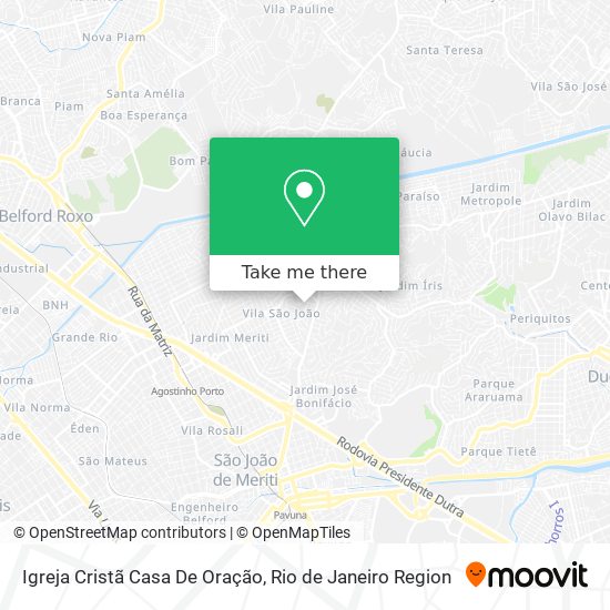 Igreja Cristã Casa De Oração map