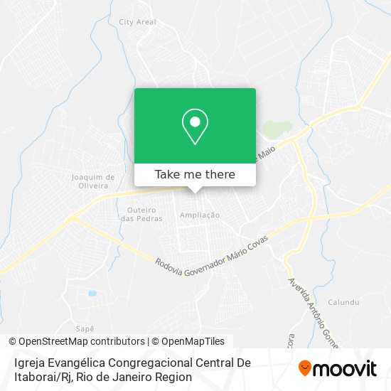 Igreja Evangélica Congregacional Central De Itaborai / Rj map