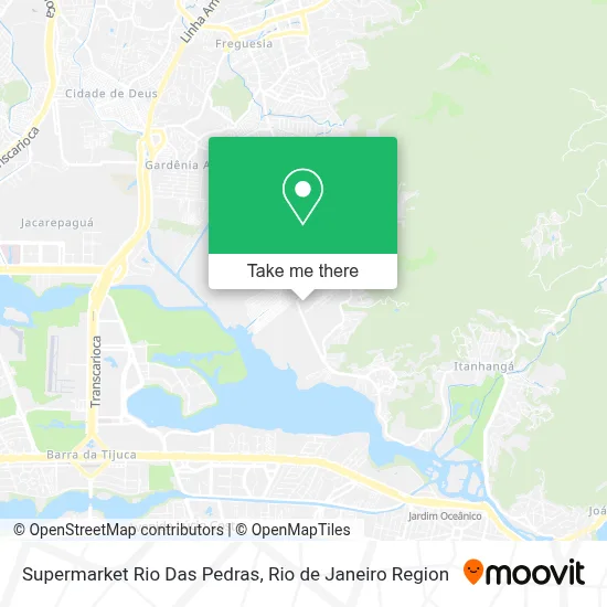 Supermarket Rio Das Pedras map