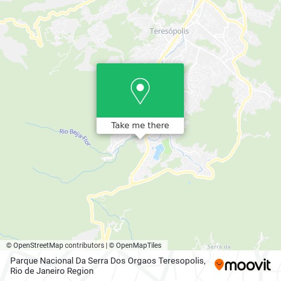 Parque Nacional Da Serra Dos Orgaos Teresopolis map