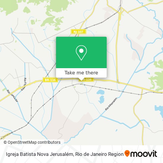 Mapa Igreja Batista Nova Jerusalém