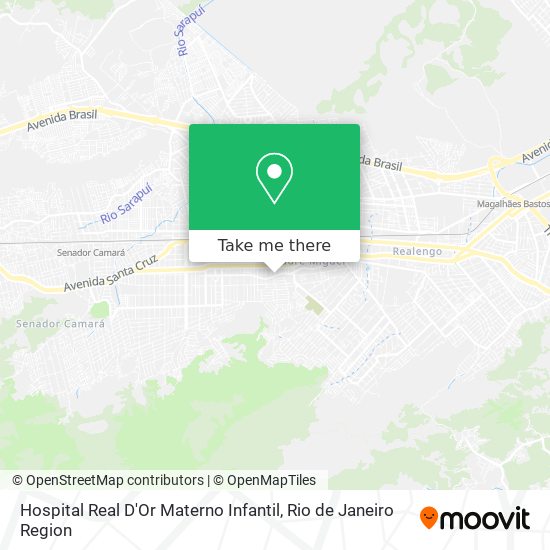 Hospital Real D'Or Materno Infantil map