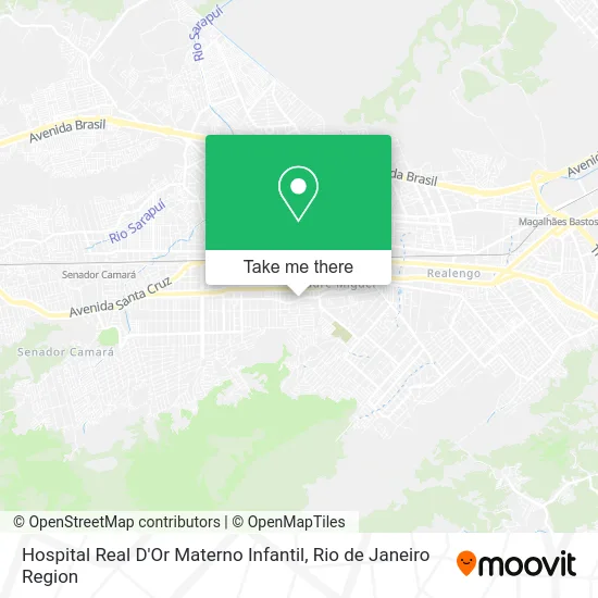 Hospital Real D'Or Materno Infantil map