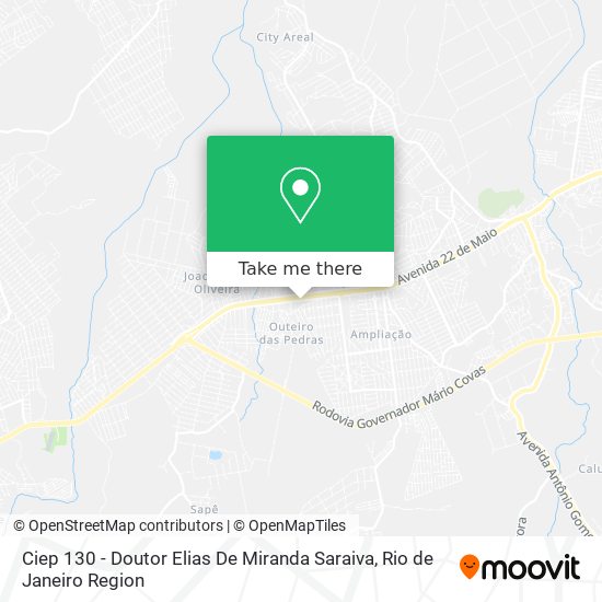 Ciep 130 - Doutor Elias De Miranda Saraiva map