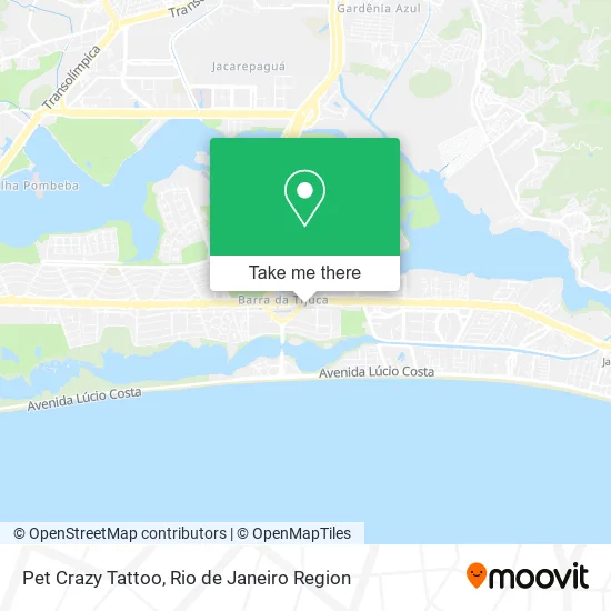 Pet Crazy Tattoo map